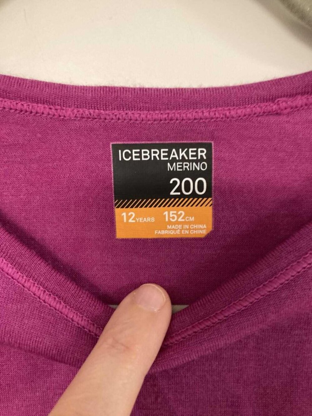 EUC Girls Icebreaker Merino Longsleeve Top size 12